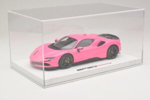 Ferrari SF90 Pack Fiorano グロス Qatar Pink BBR 1:18 RACELINE137 レジン - 画像 6/7