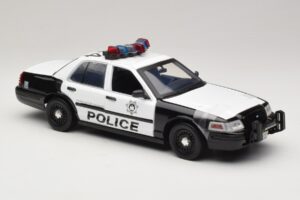 Ford Crown Victoria Police Interceptor The Hangover Movie Greenlight 1:18 12911 メタル - 画像 4/6