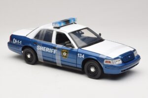 Ford Crown Victoria Police Interceptor The Walking Dead Greenlight 1:18 12957 メタル - 画像 4/6