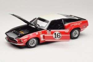 Ford Mustang Boss 302 #16 Bud Moore Engineering G. Follmer Trans-Am 1969 OEM 1:18 FORD006 メタル - 画像 2/8