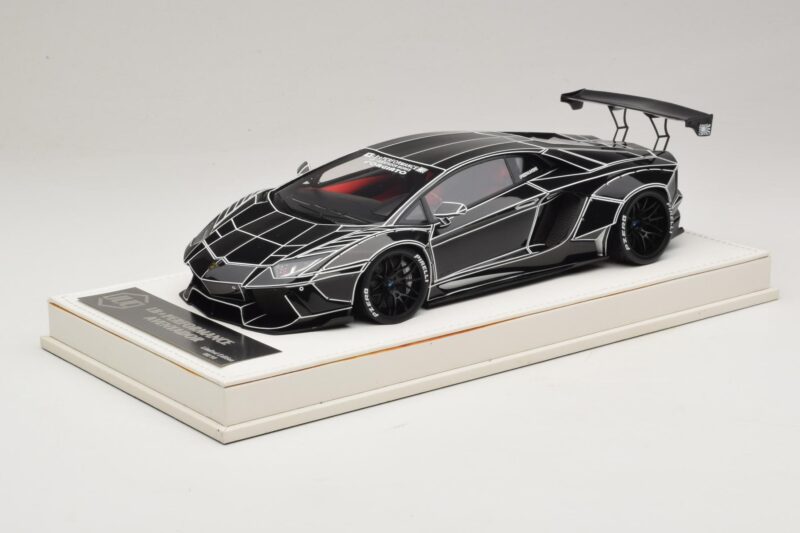 Lamborghini Aventador Liberty Walk TRON ブライトブラック JUC 1:18 J32-14 レジン