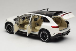 Mercedes EQS SUV X296 Manufaktur Diamond White NZG 1:18 B66960590 メタル - 画像 5/8