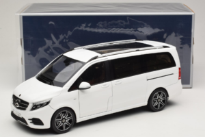 Mercedes V-Class W447 AMG Line ホワイト Norev 1:18 183876 メタル - 画像 8/8