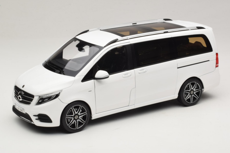 Mercedes V-Class W447 AMG Line ホワイト Norev 1:18 183876 メタル
