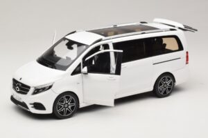 Mercedes V-Class W447 AMG Line ホワイト Norev 1:18 183876 メタル - 画像 2/8