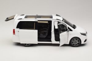 Mercedes V-Class W447 AMG Line ホワイト Norev 1:18 183876 メタル - 画像 4/8