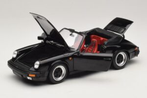 Porsche 911 3.2 Carrera カブリオレ ブラック Minichamps 1:18 100063035 メタル - 画像 2/8