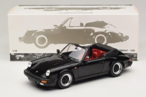 Porsche 911 3.2 Carrera カブリオレ ブラック Minichamps 1:18 100063035 メタル - 画像 8/8