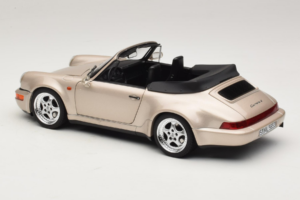 Porsche 911 964 Turbo Look カブリオレ Zermatt Silver Norev 1:18 187140 メタル - 画像 7/8