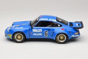 Porsche 911 RSR #6 Wallys Jeans Nurburgring 1974 Spark 1:18 18S088 レジン - 画像 3/6