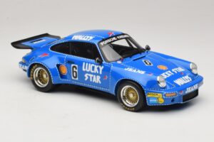 Porsche 911 RSR #6 Wallys Jeans Nurburgring 1974 Spark 1:18 18S088 レジン - 画像 4/6