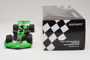 Stake Kick Sauber C44 G. Zhou Emilia Romagna GP 2024 Minichamps 1:18 117240124 レジン - 画像 6/7