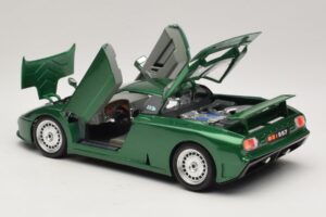 Bugatti EB110 グリーン メタリック Bburago 1:18 3003 メタル - 画像 5/8