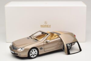 Mercedes SL500 R230 Travertine Beige Norev 1:18 183843 メタル - 画像 9/9