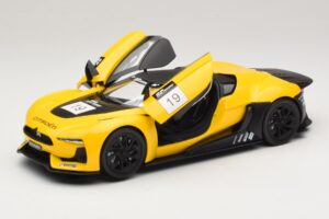 Citroen GT イエロー&ブラック Norev 1:18 181609 メタル - 画像 2/8