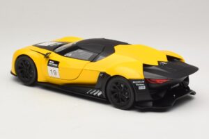 Citroen GT イエロー&ブラック Norev 1:18 181609 メタル - 画像 7/8