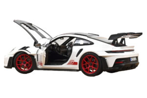 Porsche 911 992 GT3 RS Weissach Package ホワイト Pyro Red Norev 1:18 187373 メタル - 画像 2/3