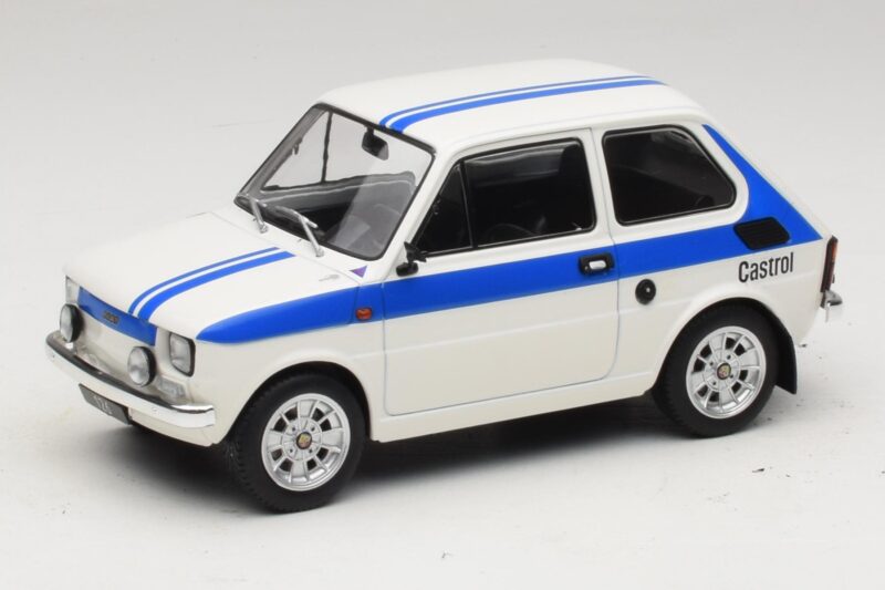 Fiat 126 Castrol Livery ホワイト ブルー MCG 1:18 MCG18666 メタル