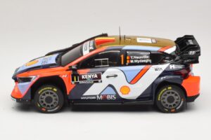 Hyundai i20 N Rally1 #1 T. Neuville / M. Wydaeghe Safari Rally Kenya 2025 IXO 1:18 18RMC247B メタル - 画像 3/6
