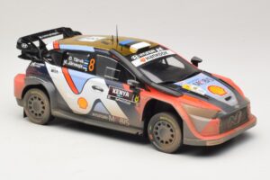 Hyundai i20 N Rally1 #8 O. Tanak / M. Jarveoja Safari Rally Kenya 2025 IXO 1:18 18RMC247A メタル - 画像 4/6
