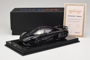 Koenigsegg Regera ブラック カーボンパッケージ ベージュインテリア FrontiArt 1:18 REMC042 レジン - 画像 7/7