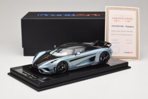 Koenigsegg Regera ブルー カーボンパッケージ FrontiArt 1:18 F079-173 レジン - 画像 7/7