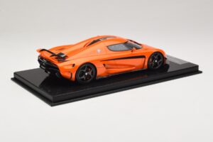 Koenigsegg Regera オレンジ カーボンパッケージ FrontiArt 1:18 F071-153 レジン - 画像 2/7