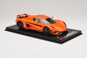 Koenigsegg Regera オレンジ カーボンパッケージ FrontiArt 1:18 F071-153 レジン - 画像 4/7