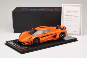 Koenigsegg Regera オレンジ カーボンパッケージ FrontiArt 1:18 F071-153 レジン - 画像 7/7