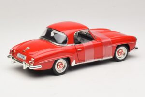 Mercedes 190 SL W121 クーペ レッド ERTL 1:18 7465 メタル - 画像 2/6