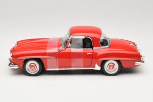 Mercedes 190 SL W121 クーペ レッド ERTL 1:18 7465 メタル - 画像 3/6