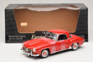Mercedes 190 SL W121 クーペ レッド ERTL 1:18 7465 メタル - 画像 6/6