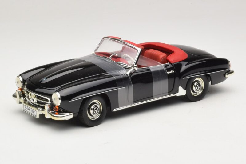 Mercedes 190 SL W121 ロードスター ブラック ERTL 1:18 7464 メタル