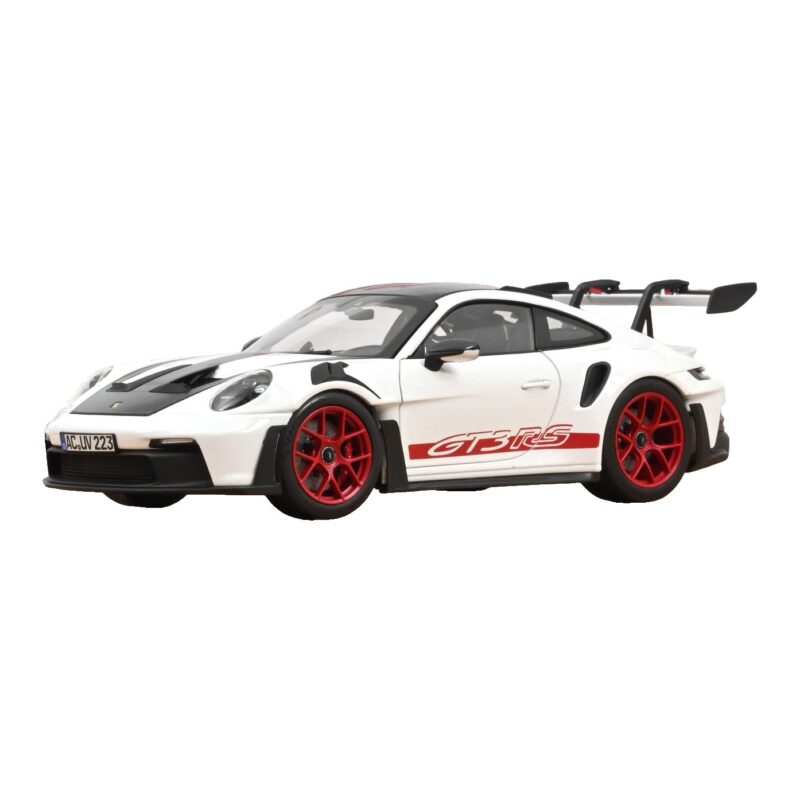 Porsche 911 992 GT3 RS Weissach Package ホワイト Pyro Red Norev 1:18 187373 メタル
