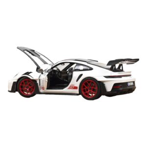 Porsche 911 992 GT3 RS Weissach Package ホワイト Pyro Red Norev 1:18 187373 メタル - 画像 2/3