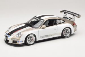 Porsche 911 997 GT3 Cup ホワイト ストライプ付き 2008 Minichamps 1:18 WAP0210130C メタル