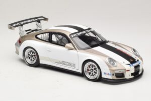 Porsche 911 997 GT3 Cup ホワイト ストライプ付き 2008 Minichamps 1:18 WAP0210130C メタル - 画像 6/8