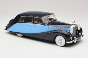 Rolls-Royce Silver Wraith Empress by Hooper ブラック & ダークブルー MCG 1:18 MCG18051 メタル - 画像 4/6