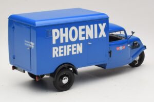 Tempo Hanseat 三輪ボックスバン Phoenix Blue Minichamps 1:18 180099040 メタル - 画像 2/6