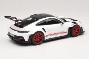 Porsche 911 992 GT3 RS Weissach Package ホワイト Pyro Red Norev 1:18 187373 メタル - 画像 2/8