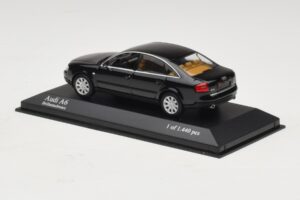 Audi A6 C5 ブラック Minichamps 1:43 430010200 メタル - 画像 3/4