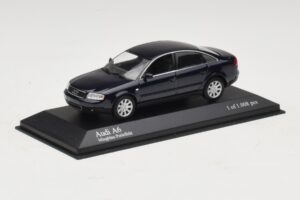 Audi A6 C5 ブルーメタリック Minichamps 1:43 430010201 メタル - 画像 2/4