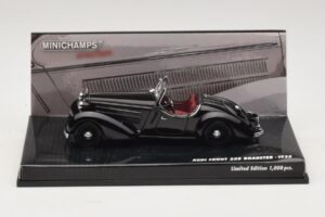Audi Front 225 Roadster ブラック Minichamps 1:43 437019131 メタル