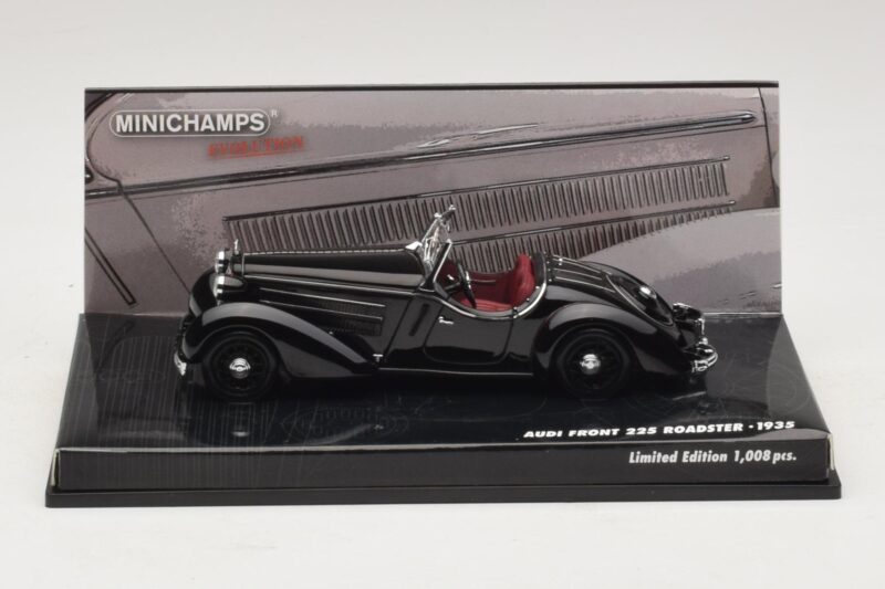 Audi Front 225 Roadster ブラック Minichamps 1:43 437019131 メタル