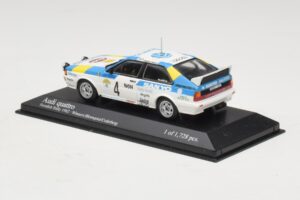 Audi Quattro #4 S. Blomqvist / B. Cederberg Rally Sweden Winner 1982 Minichamps 1:43 430821904 メタル - 画像 3/4
