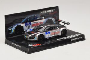 Audi R8 LMS GT3 #111 Metha / Breslin Black Falcon 24 Hours of Nurburgring 2010 Minichamps 1:43 437101911 メタル - 画像 2/5