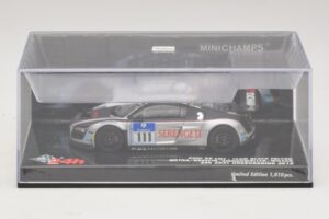 Audi R8 LMS GT3 #111 Metha / Breslin Black Falcon 24 Hours of Nurburgring 2010 Minichamps 1:43 437101911 メタル - 画像 4/5