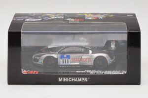 Audi R8 LMS GT3 #111 Metha / Breslin Black Falcon 24 Hours of Nurburgring 2010 Minichamps 1:43 437101911 メタル - 画像 5/5