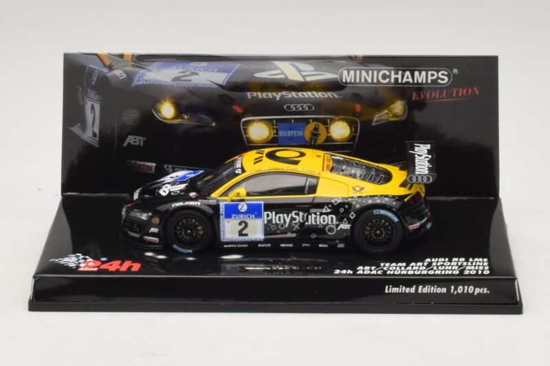 Audi R8 LMS GT3 #2 24 Hours of Nurburgring 2010 Minichamps 1:43 437101902 メタル
