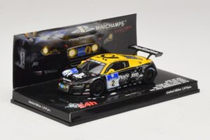 Audi R8 LMS GT3 #2 24 Hours of Nurburgring 2010 Minichamps 1:43 437101902 メタル - 画像 2/5